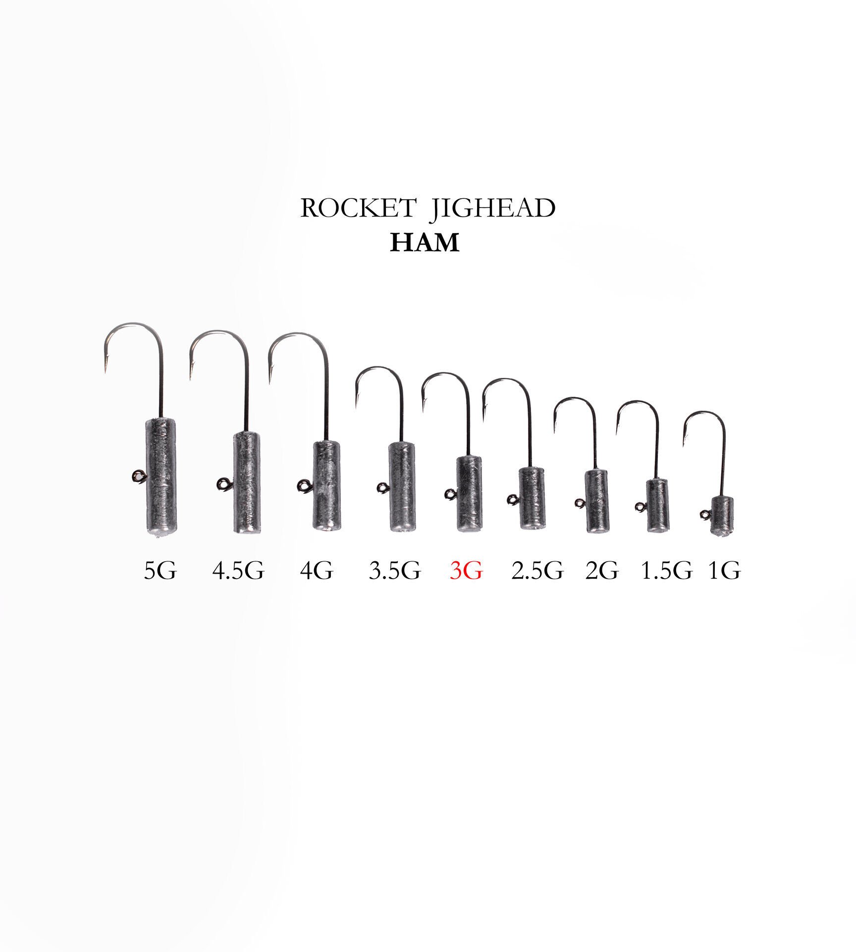 ROCKET JIGHEAD HAM 4P 3G