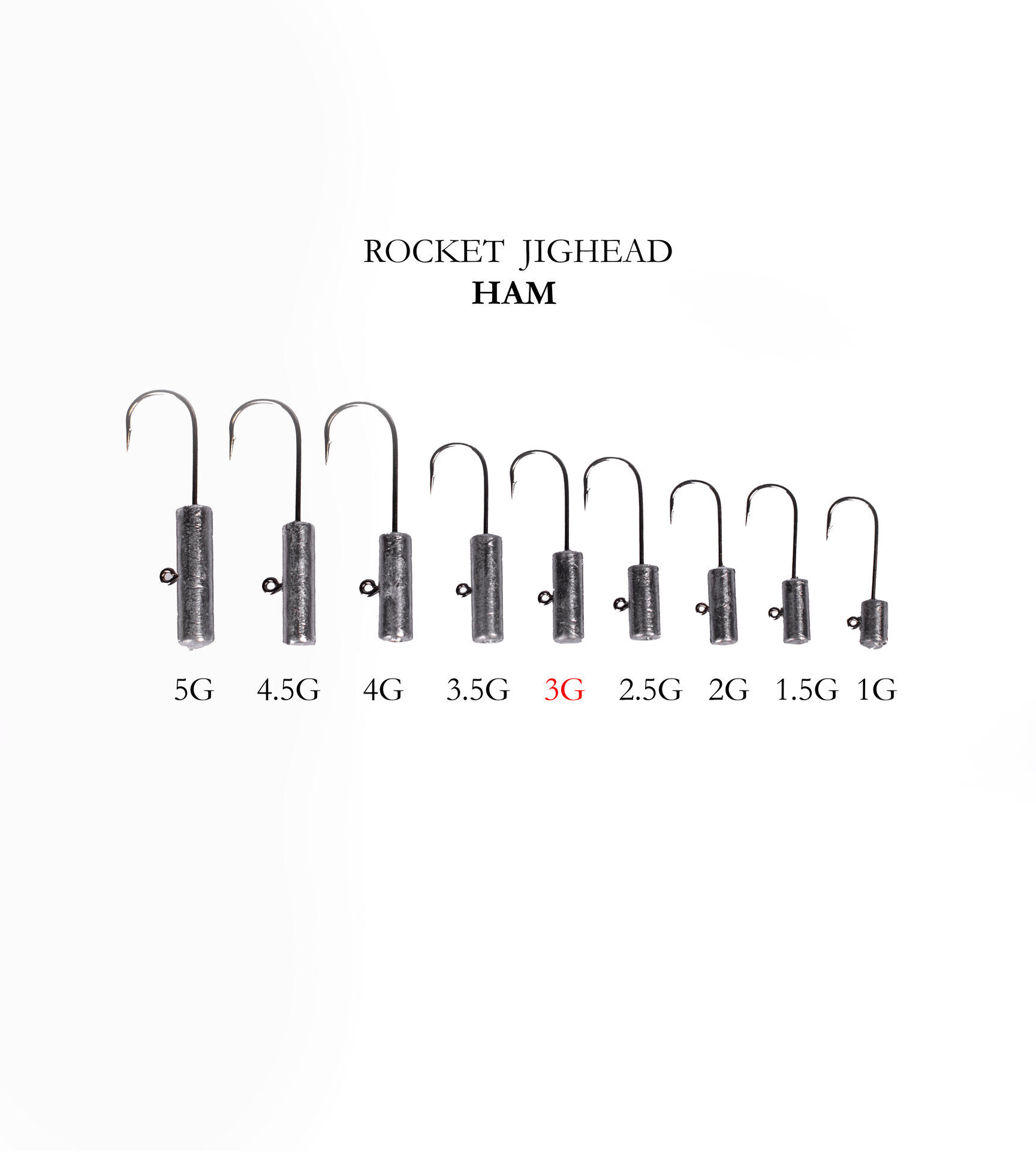 ROCKET JIGHEAD HAM 4P 3G
