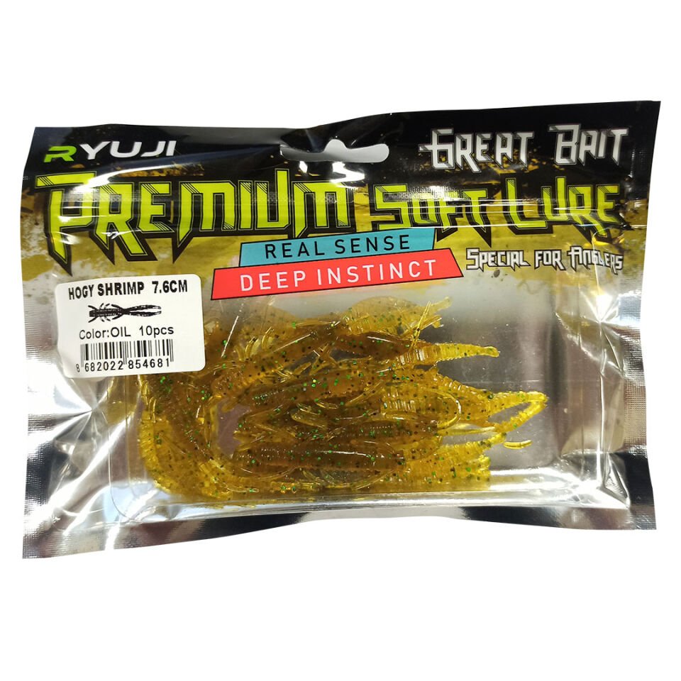 Ryuji Hogy Shrimp 7.6cm 10 Adet