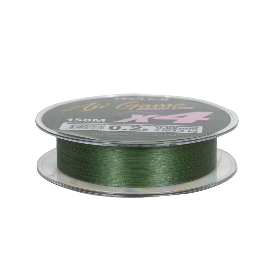RYUJI AJI GAME 4X, 150M, DARK GREEN İP MİSİNA
