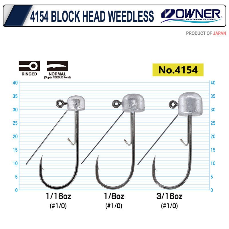 Owner 4154 Block Head Weedless