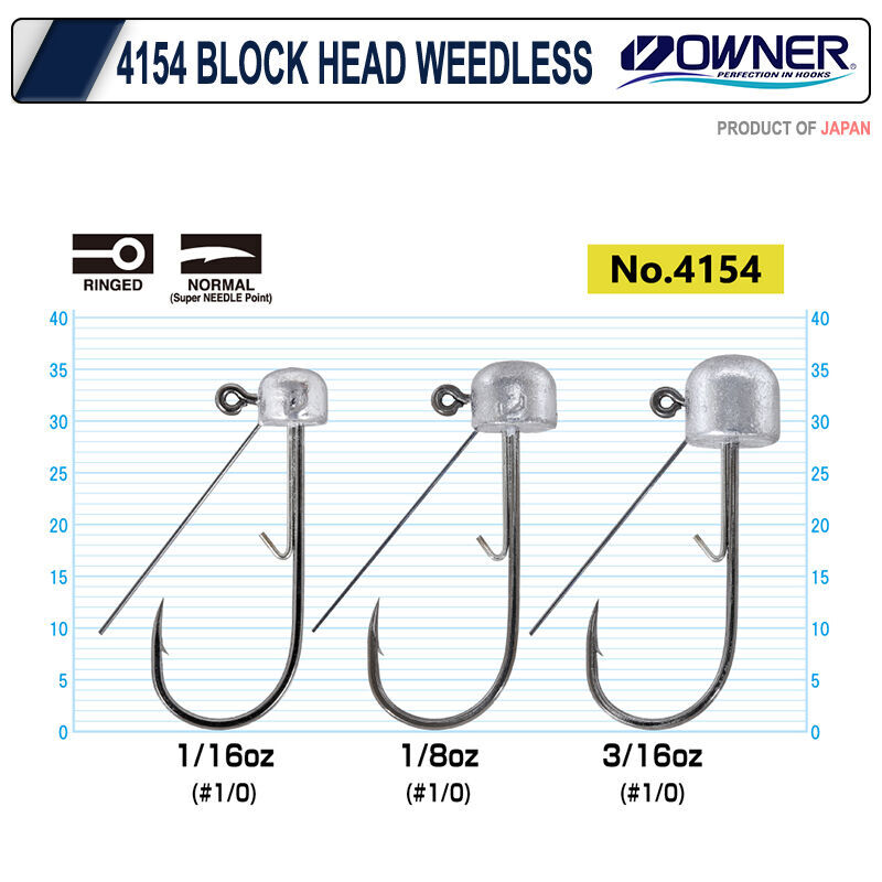 Owner 4154 Block Head Weedless