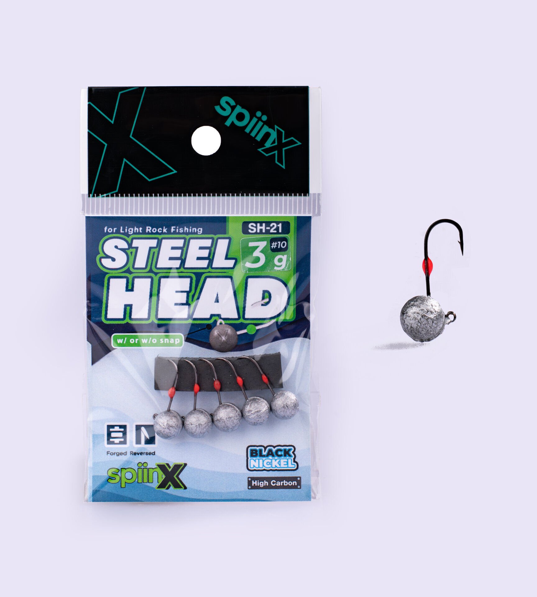 SPIINX STEEL HEAD JIGHEAD HAM 3G #10 5P