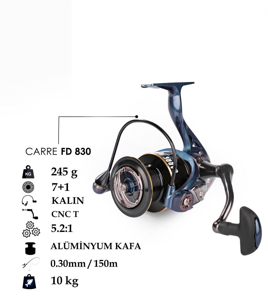 CARRE FD-830 AL KAFA METAL CNC KOL 7+1 BB