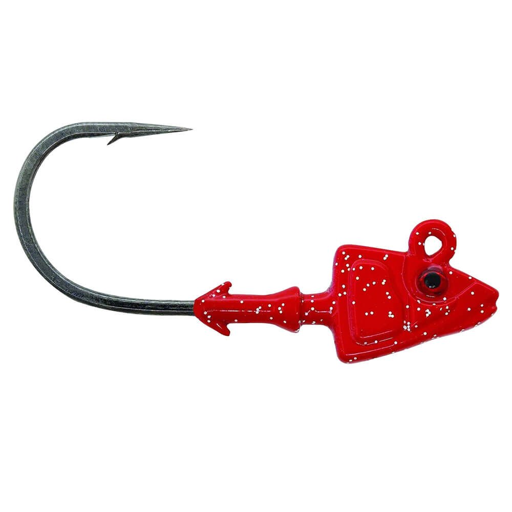 Mustad Sd824 Shad Jig Head RED - 28GR - 2LI - 5-0