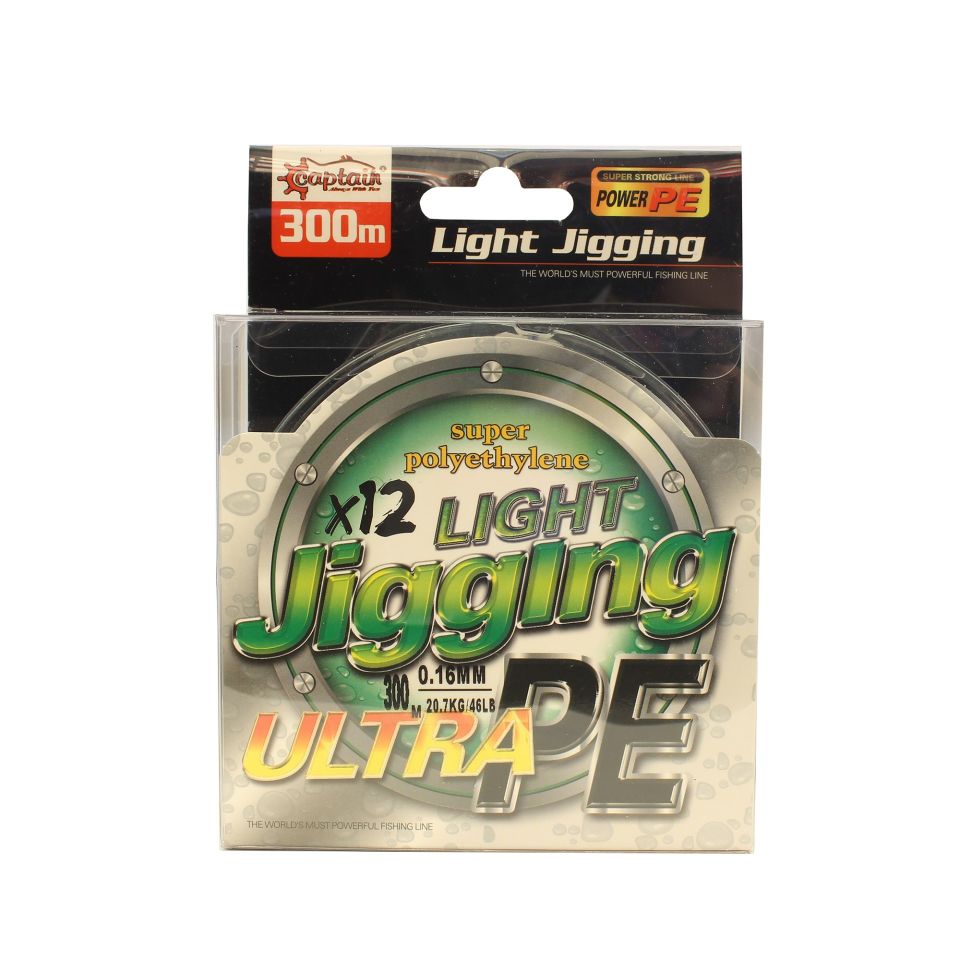 Captain Light Jigging 12X Ultra PE 12 Örgü Jig İpi 300mt Multi Color