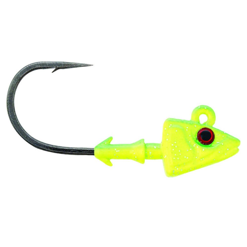 Mustad Sd824 Shad Jig Head 14GR - 3LU - 4-0 - CH - CHARTREUSE