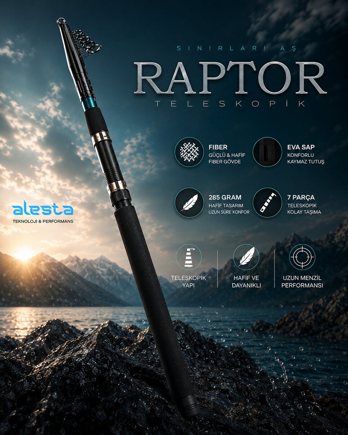 RAPTOR X5213 TELE 240 CM 75-150G