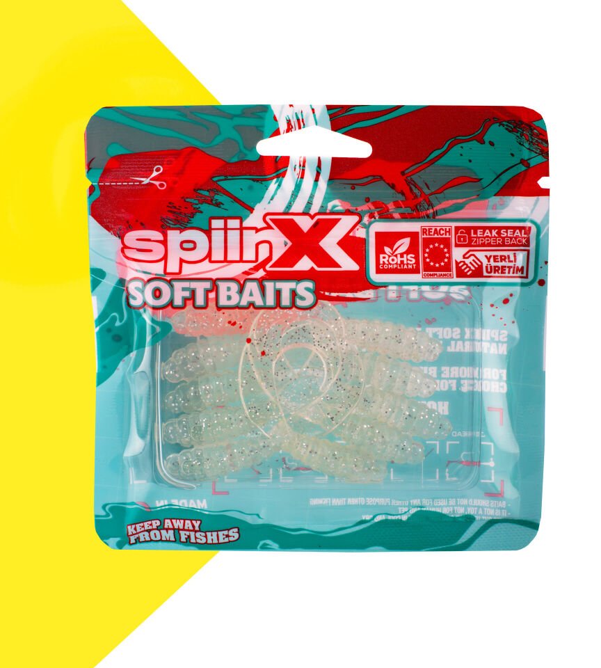 SPIINX CRAZY TAIL KUYRUK 7.5CM 10P CLEAR SILVER