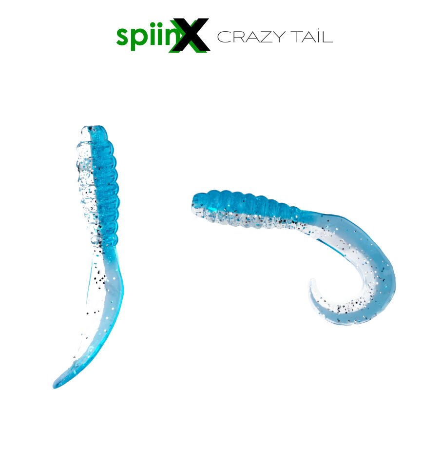 SPIINX CRAZY TAIL KUYRUK 7.5CM 10P BLUE SILVER