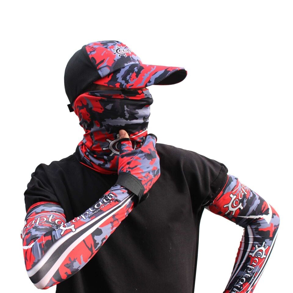 Captain Fisherman Style SET Cap+Eldiven+Kolluk+Buff