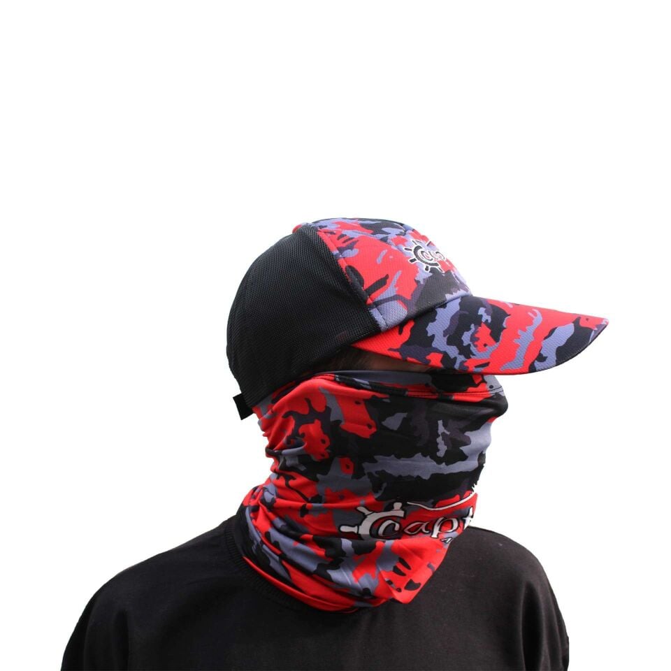 Captain Fisherman Style SET Cap+Eldiven+Kolluk+Buff