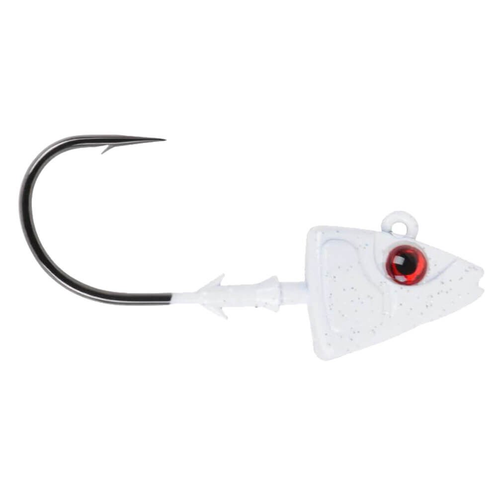 Mustad Sd824 Shad Jig Head WH - WHITE - 10GR - 3LU - 3-0