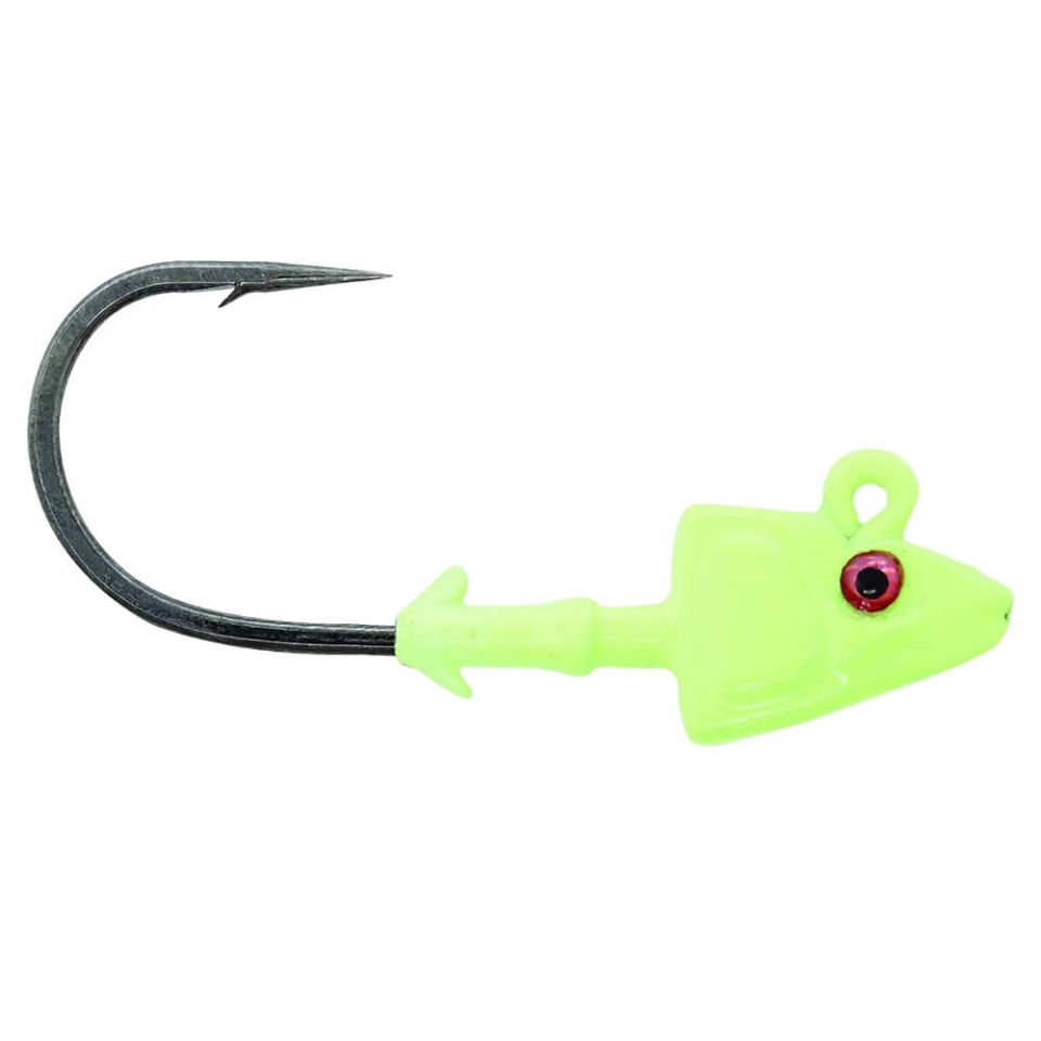 Mustad Sd824 Shad Jig Head GG - GLOW GREEN - 10GR - 3LU - 3-0