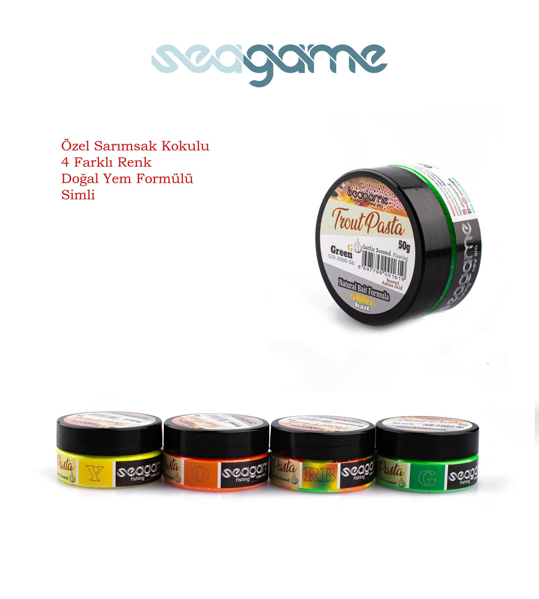 SEAGAME TROUT PASTA ALABALIK HAMURU SARIMSAK SARI 50G