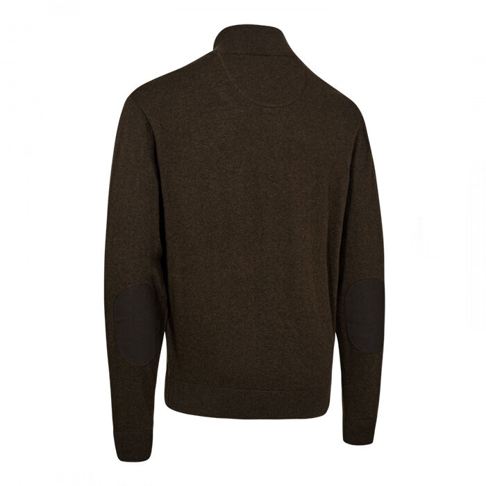 DEERHUNTER Harrington Fermuarlı Kahverengi Kazak - 2XL