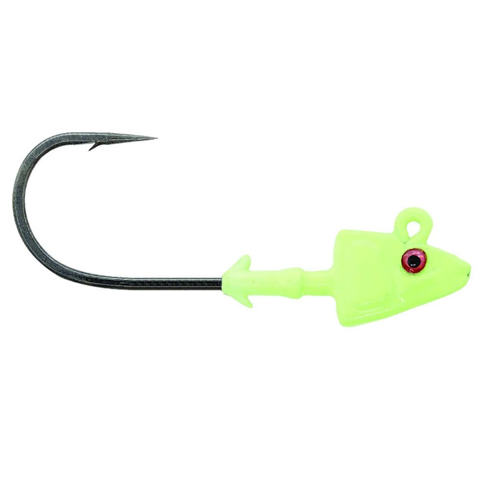 Mustad Sd840 Shad Jig Head GG - GLOW GREEN - 14GR - 3LU - 4-0