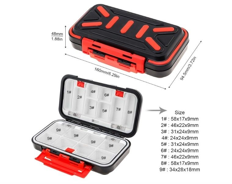 Captain 7247 Profesyonel LRF Malzeme Kutusu 16x9x4.5cm