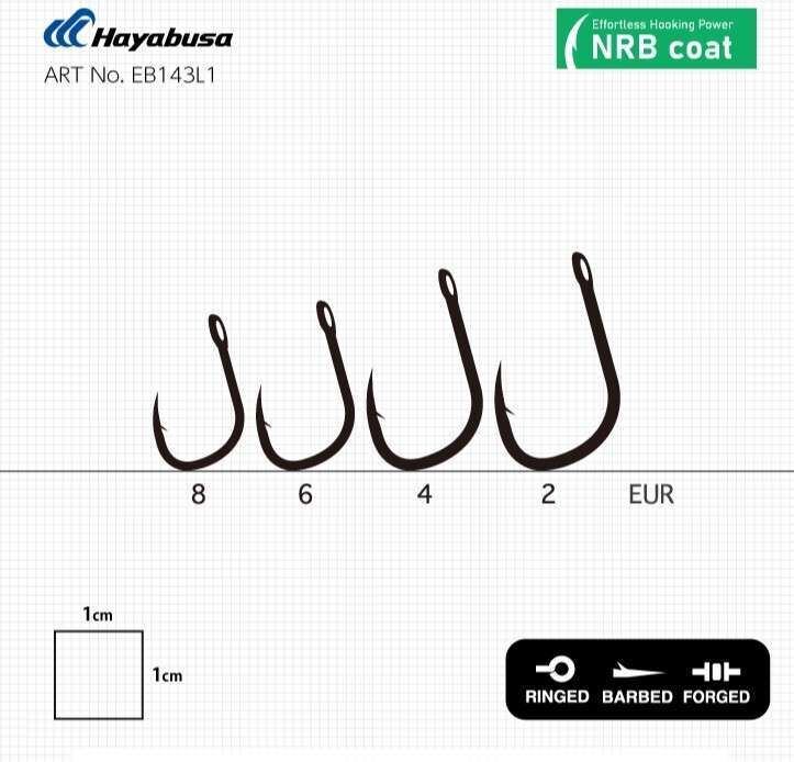 Hayabusa K1 XS Sazan İğnesi Dövme Teflon Black 10lu Paket