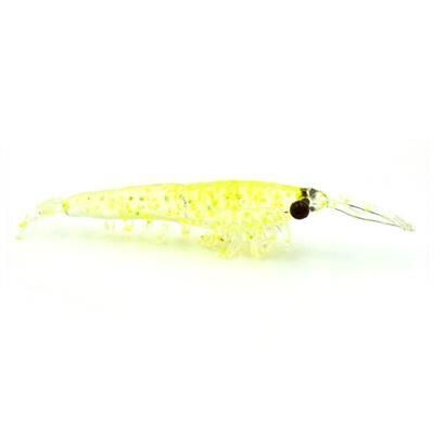 NIKKO OKIAMI SHRIMP M 42MM YELLOW GLITTER #091 SİLİKON YEM