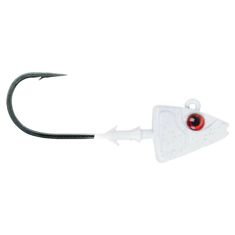 Mustad Sd840 Shad Jig Head WH - WHITE - 5GR - 3LU - 2-0