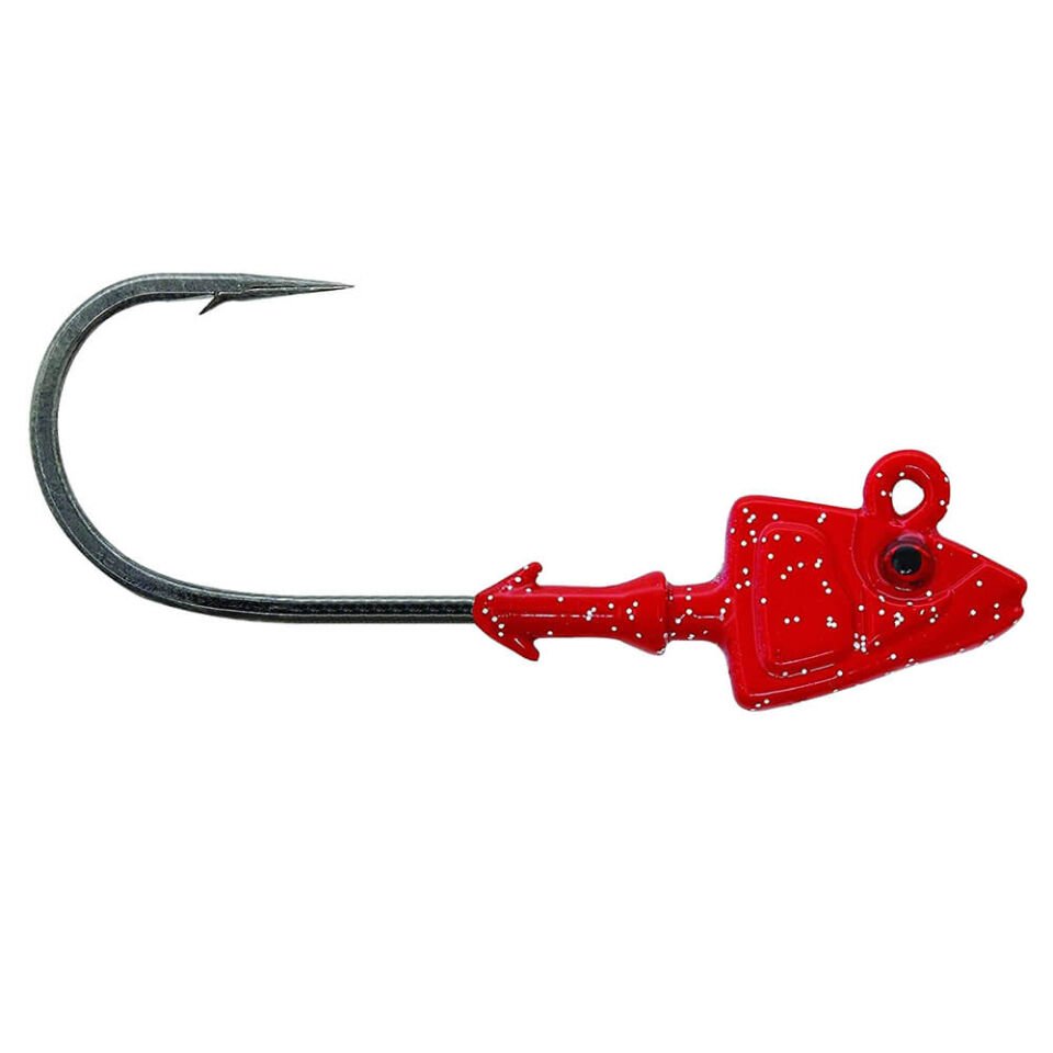 Mustad Sd840 Shad Jig Head RED - 5GR - 3LU - 2-0