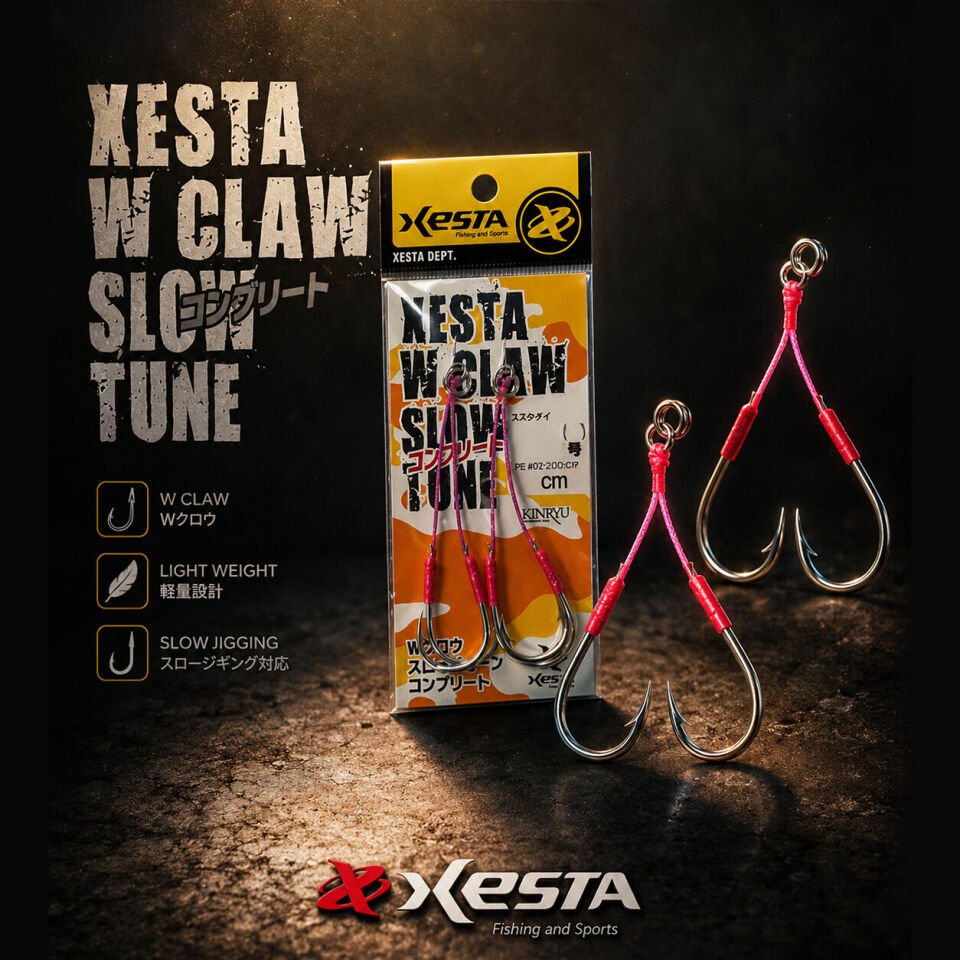 XESTA W CLAW HOLD TUNE ASSIST IĞNE DOUBLE 4 CM #4/0 2P