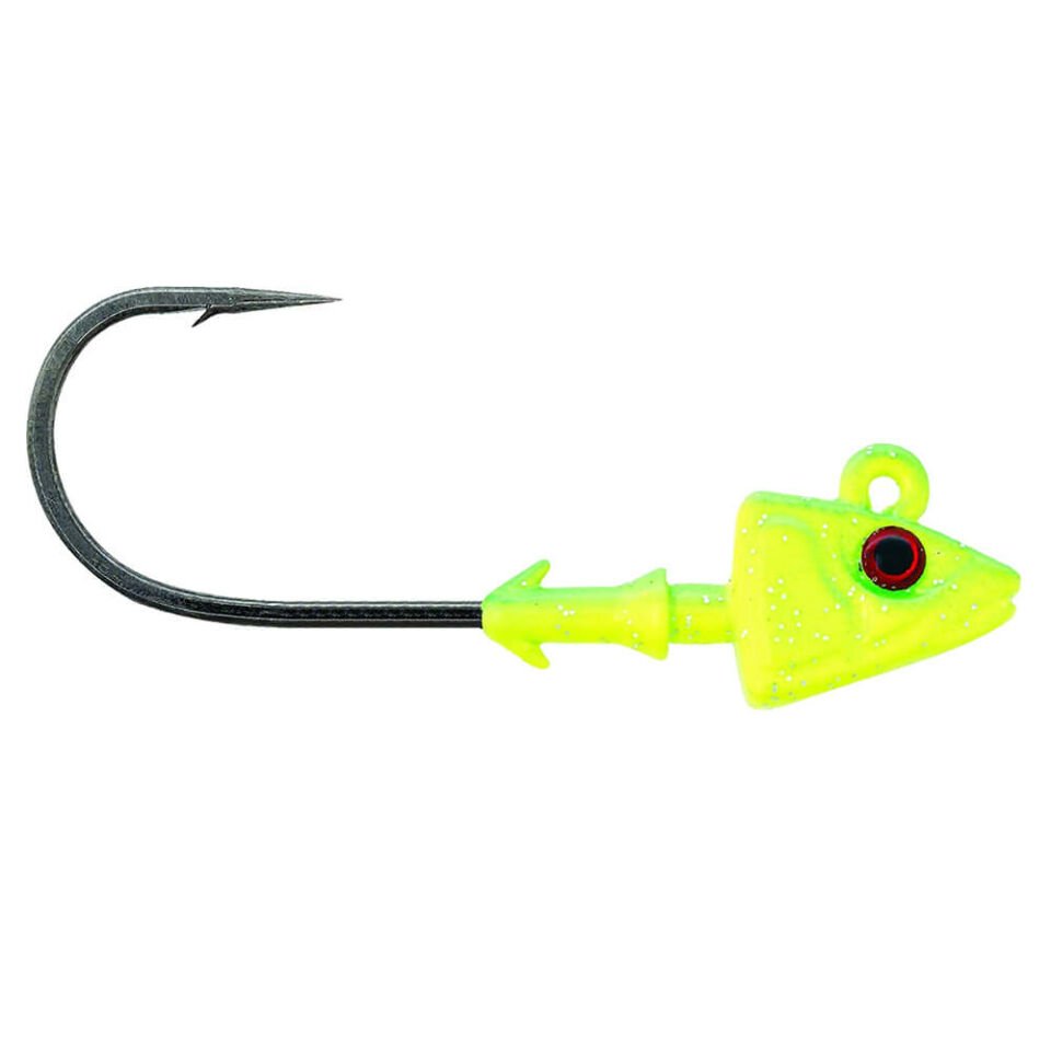 Mustad Sd840 Shad Jig Head CH - CHARTREUSE - 7GR - 3LU - 3-0