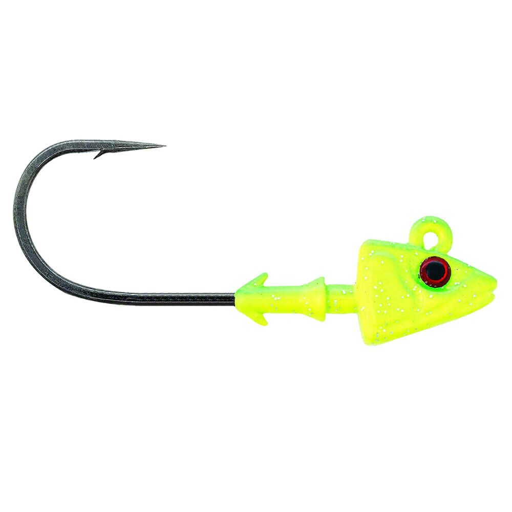 Mustad Sd840 Shad Jig Head CH - CHARTREUSE - 7GR - 3LU - 3-0