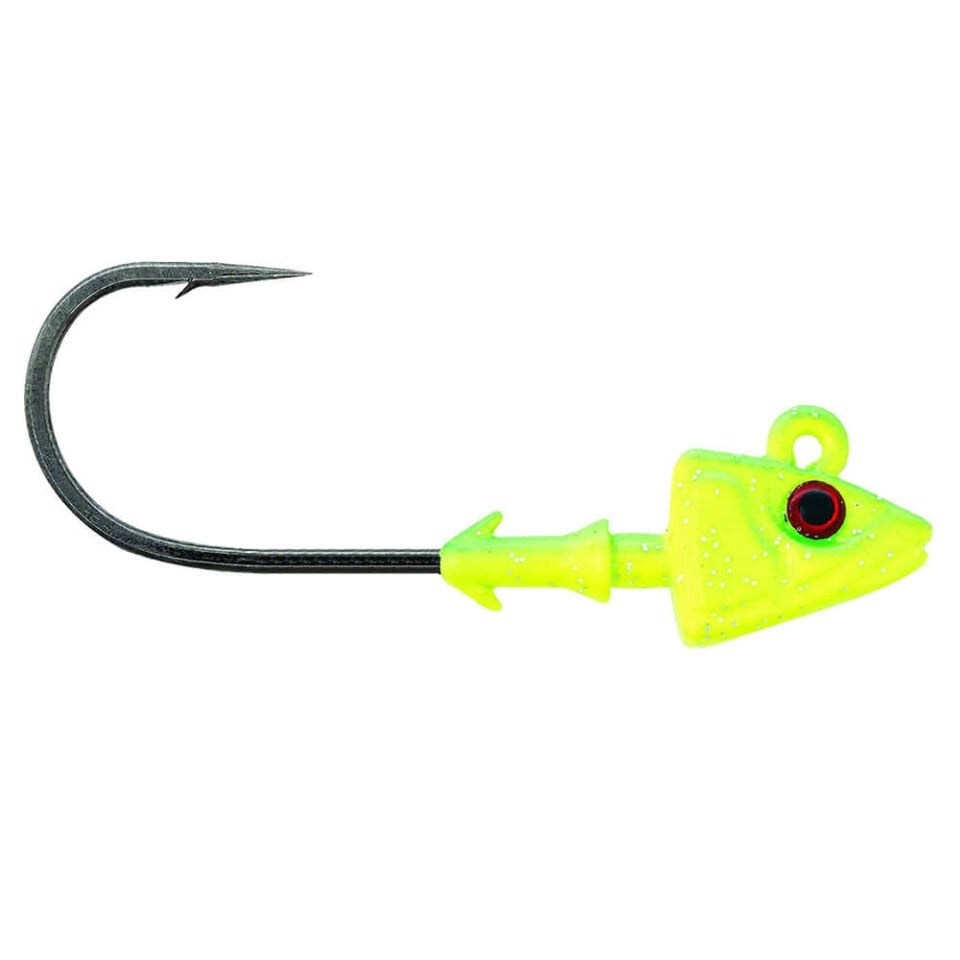 Mustad Sd840 Shad Jig Head CH - CHARTREUSE - 7GR - 3LU - 3-0