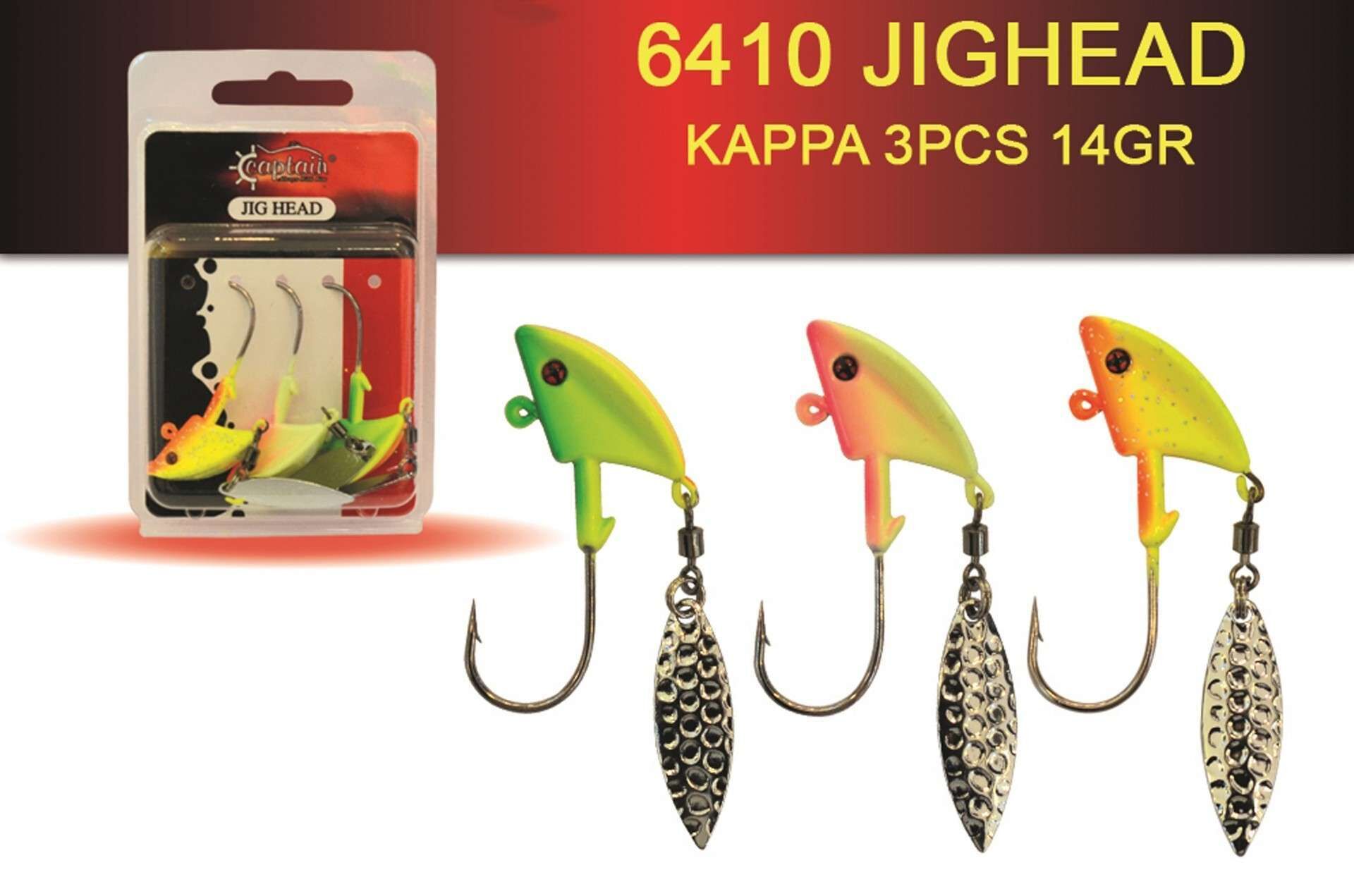 Captain Jig Head Kappa 3lü Mix Set Kaşıklı Jig Head Standart - 14 GR