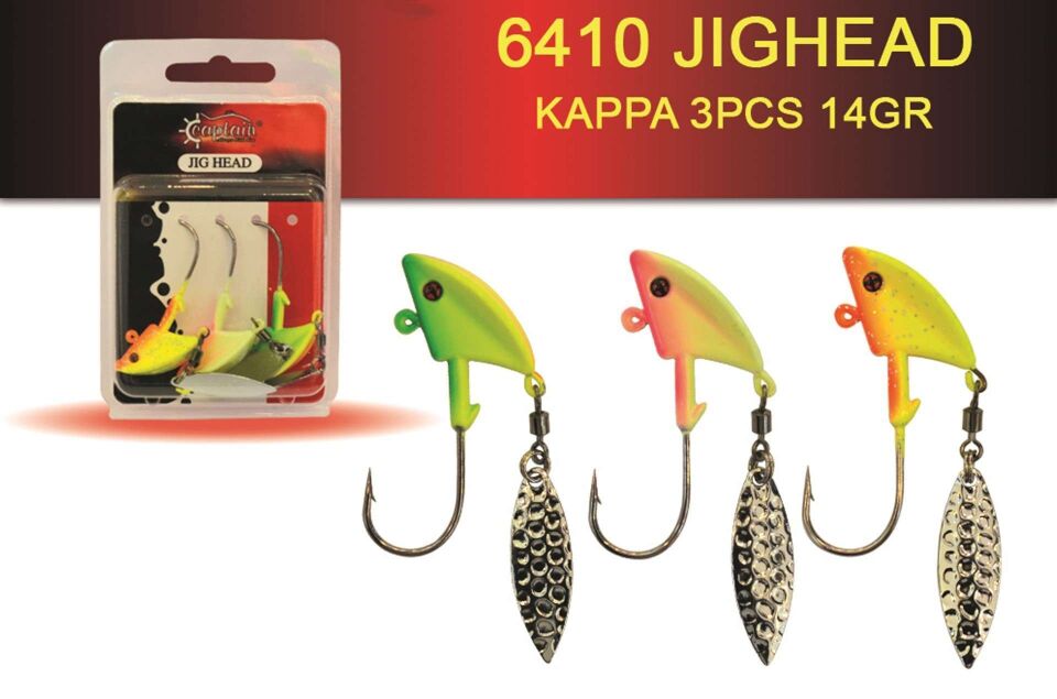 Captain Jig Head Kappa 3lü Mix Set Kaşıklı Jig Head Standart - 14 GR