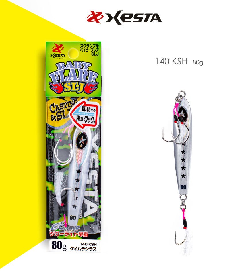 XESTA SCRAMBLE BABY FLARE SLJ 80G JIG KSH