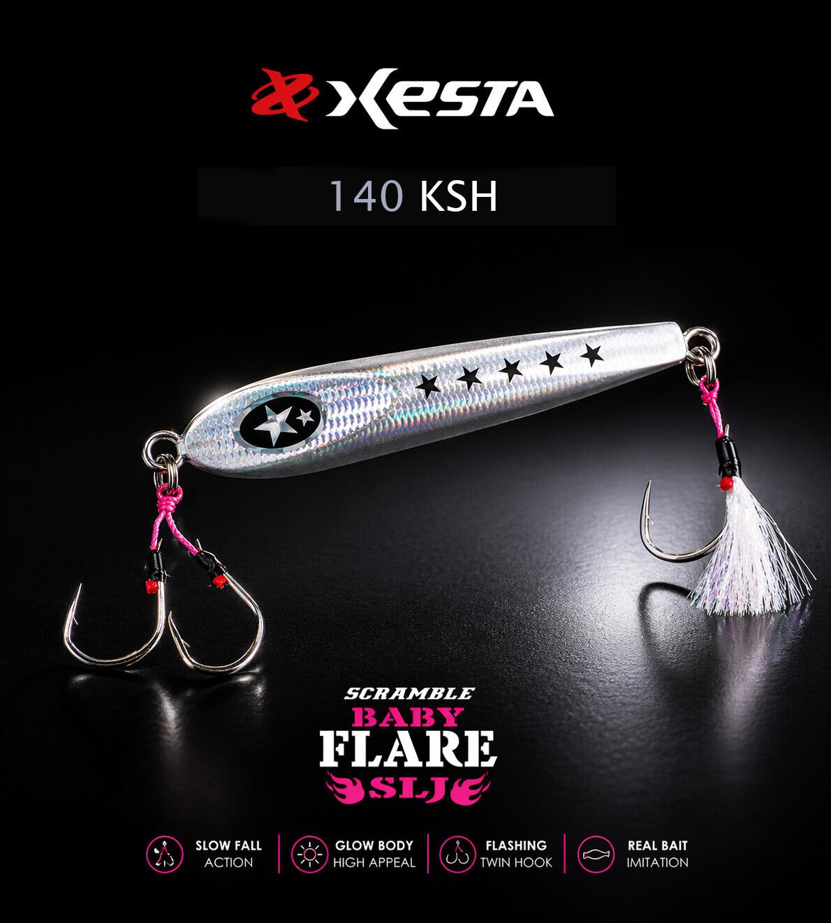 XESTA SCRAMBLE BABY FLARE SLJ 80G JIG KSH