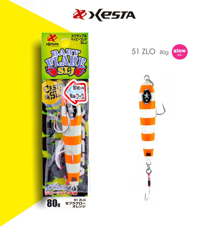 XESTA SCRAMBLE BABY FLARE SLJ 80G JIG ZLO
