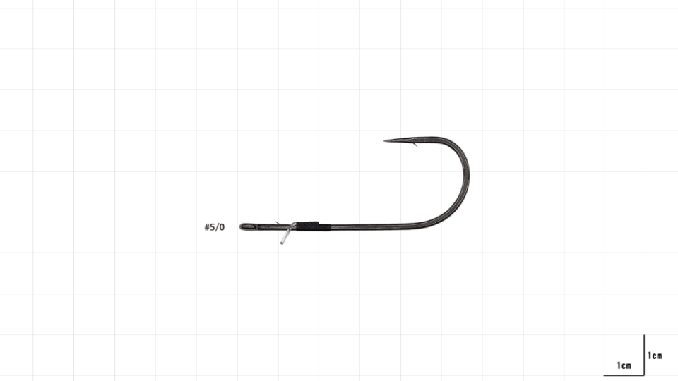 Hayabusa FPP HD Straight Güçlendirilmiş Delikli Lüfer İğnesi Black Nikel