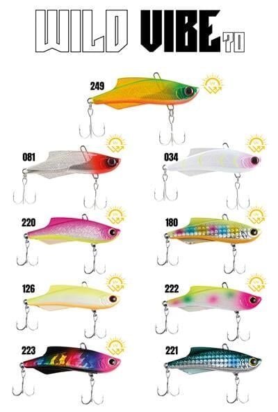 Fujin Wild Vibe 70mm 20gr Sinking  Vibrasyon Suni Yem 223 Mix Pinkhead