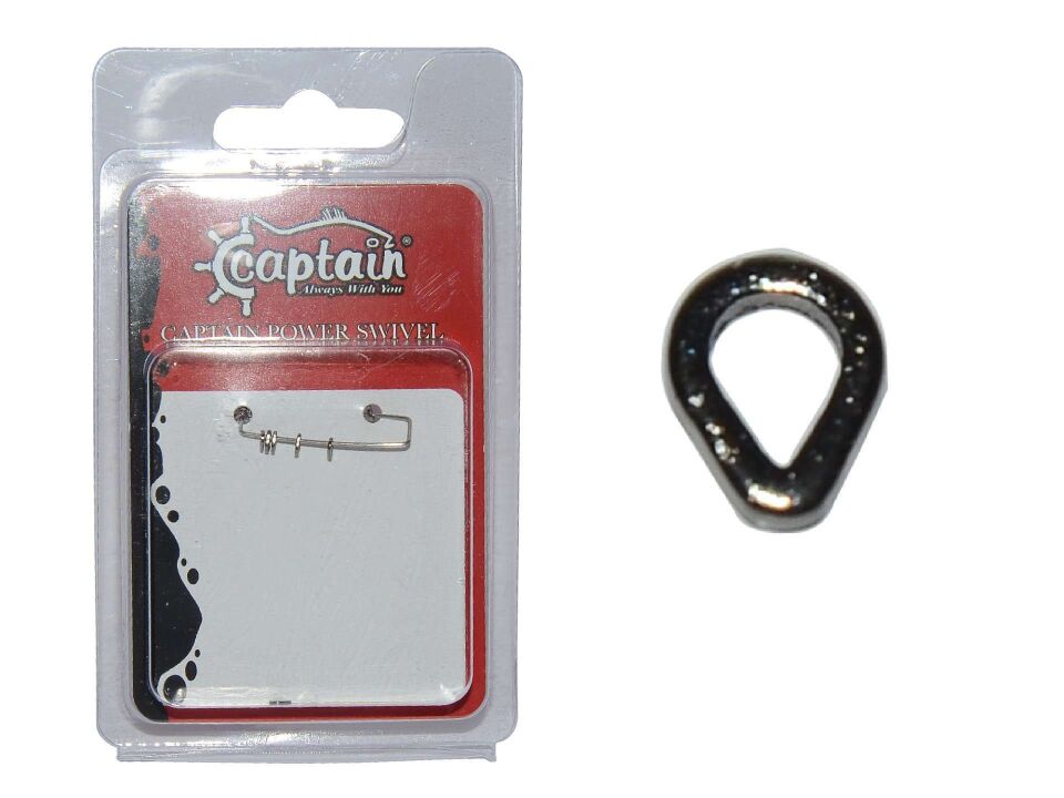 Captain 5144 Assist Halkası D-Halka 10lu Paket İnox Naturel Standart - 0.08 MM