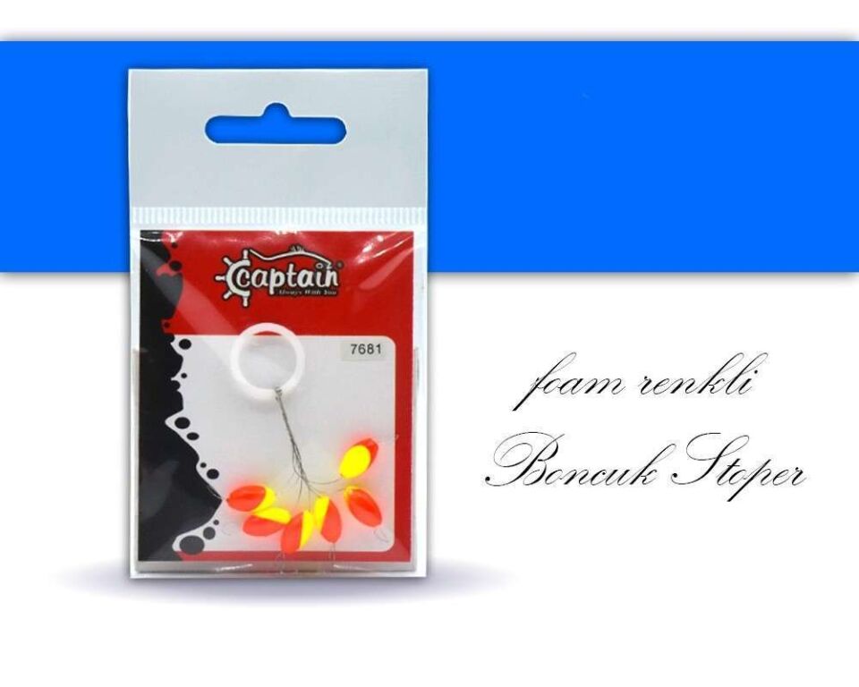Captain 7681 Renkli Boncuk Oval Köpük Boncuk 6lı Paket Standart - 6.3X13 MM