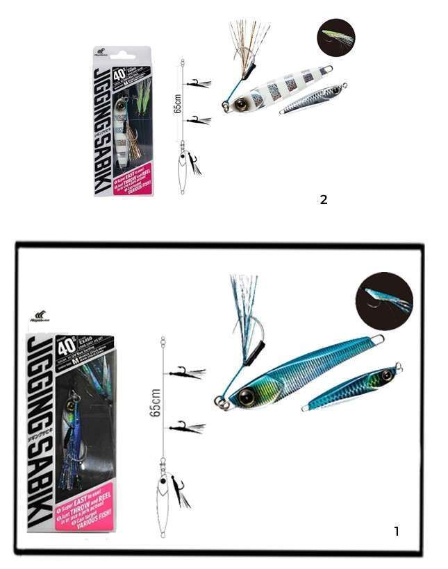 Hayabusa EX 450 Jigging  Sabiki 40gr Light Jig Suni Yem
