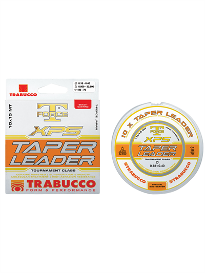 Trabucco XPS Taper Leader 10x15mt Surf Shock Leader