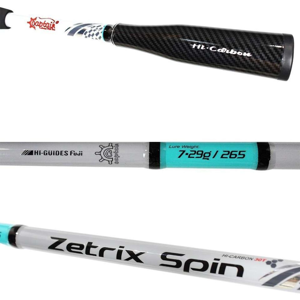 Captain 1370 Zetrix Fuji 265cm 2 Parça Spin Kamış 7-29gr Atar