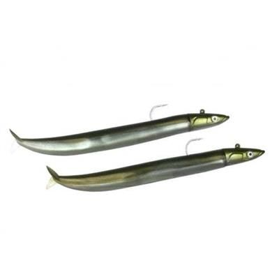 Crazy Sandeel CSE150/CSE802 2x Combo Off Shore 20gr Kaki 15cm Silikon Yem