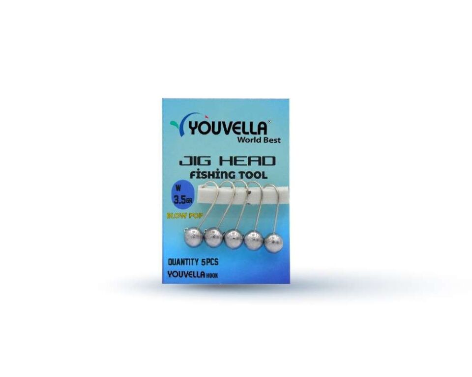 Youvella 6398 Jig Head Blow Pop LRF Jig Head 5li Paket Standart - 3.5 GR