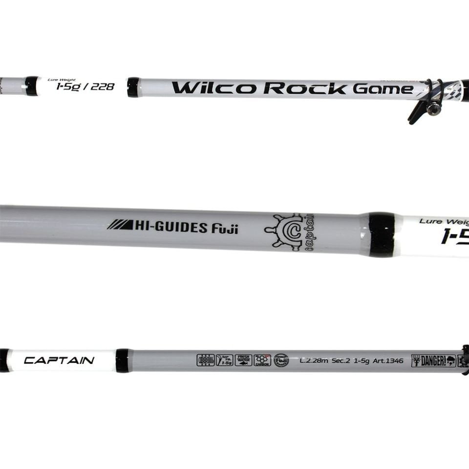 Captain 1346 Wilco Rock Game Fuji 228cm 2 Parça LRF Kamışı 1-5gr Atar
