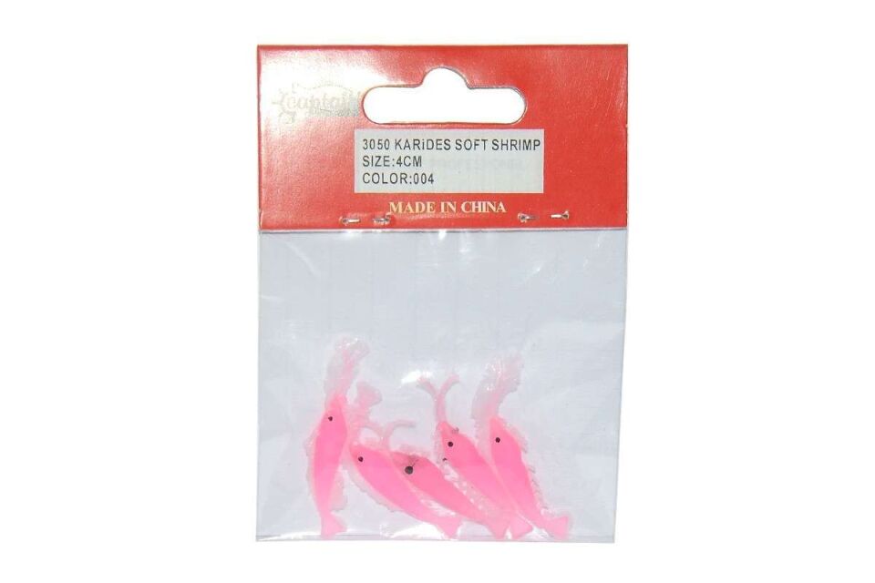 Captain 3050 Silikon Karides 4cm Suni Yem 5li Paket 004