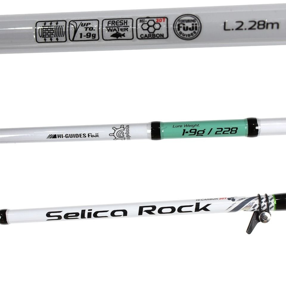 Captain 1344 Selica Rock Game Fuji 228cm 2 Parça LRF Kamışı 1-9gr Atar