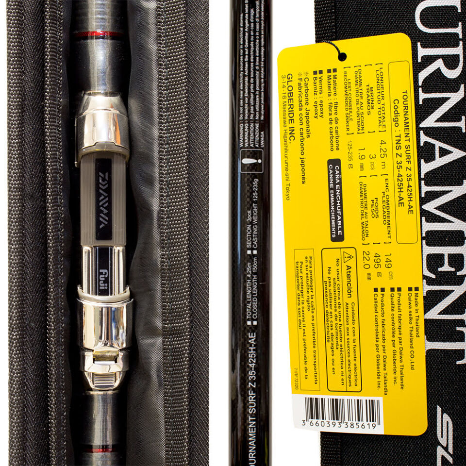 Daiwa Tournament Surf Z 4.25m,125-235gr, 3p Surf Olta Kamışı