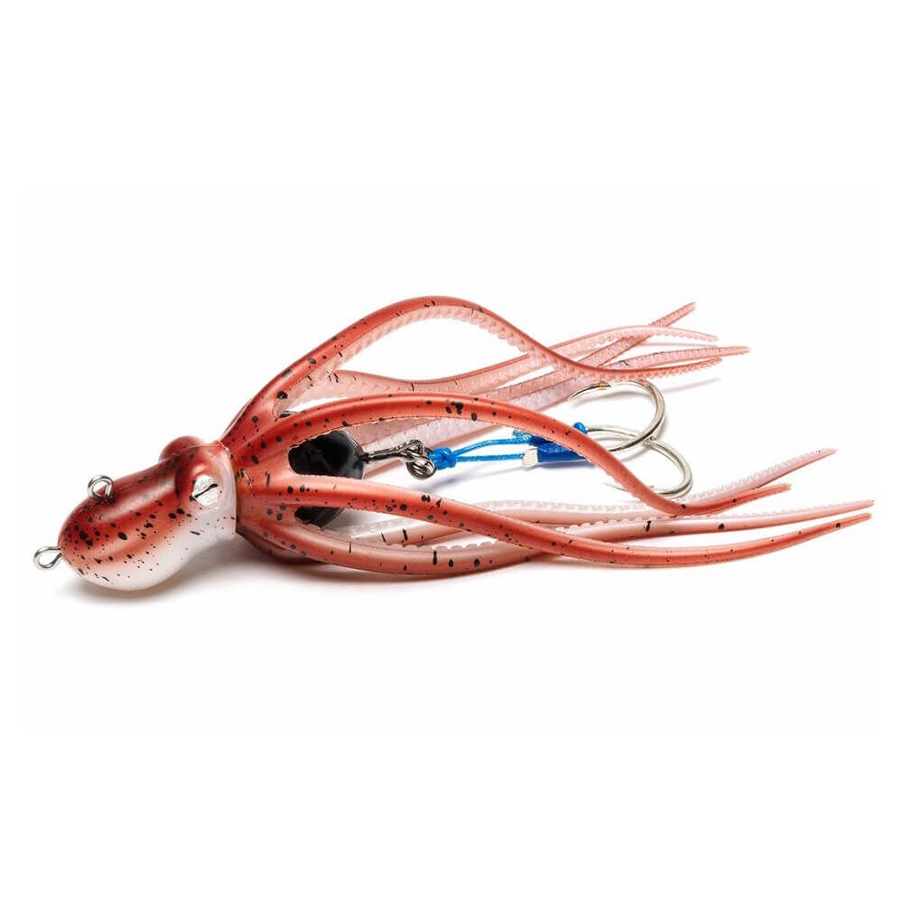 Mustad Inkvader Octopus Jig Sahte Yem 80GR - RED - RED