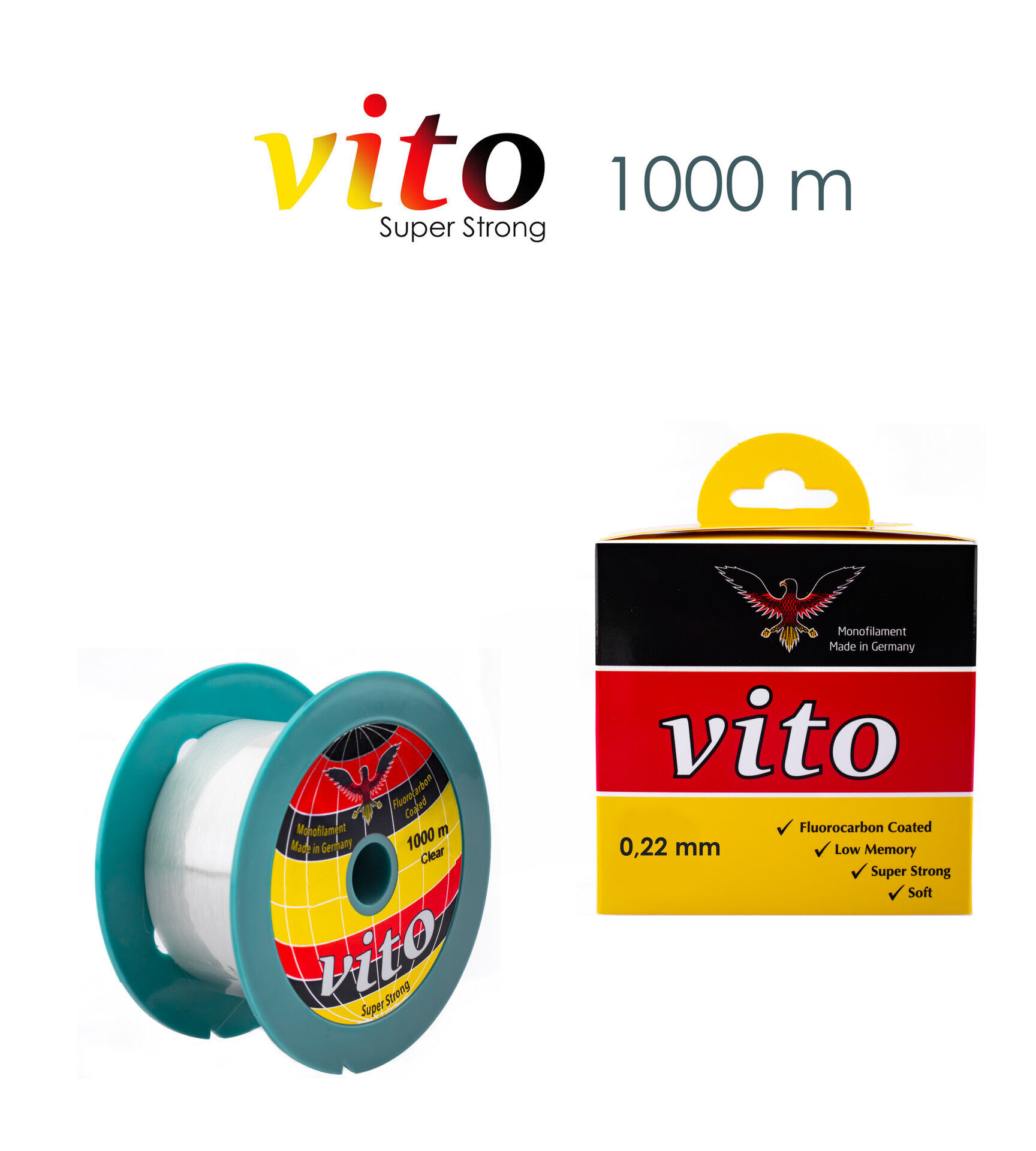 VİTO 0,22 1000M BOBİN MİSİNA ŞEFFAF